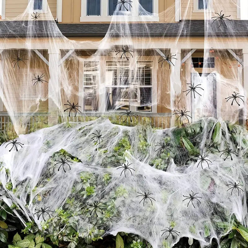 Toile d'Araignée 18m² — Déco Halloween Effrayante