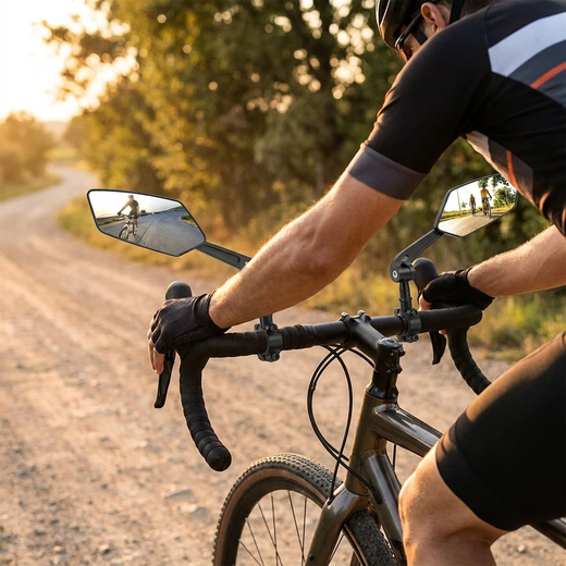 Rétroviseurs Vélo x2 — Voyez Tout, Roulez Serein