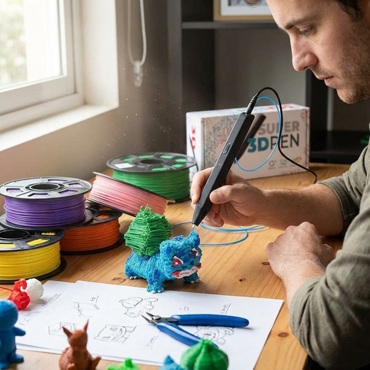 Stylo 3D Pro — Créations Précises en Relief