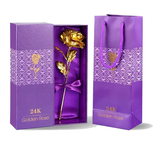 Rose Éternelle Or 24K — L'Amour qui Dure