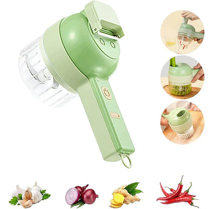 Coupe-Légumes Électrique — Hachez en 10 Secondes