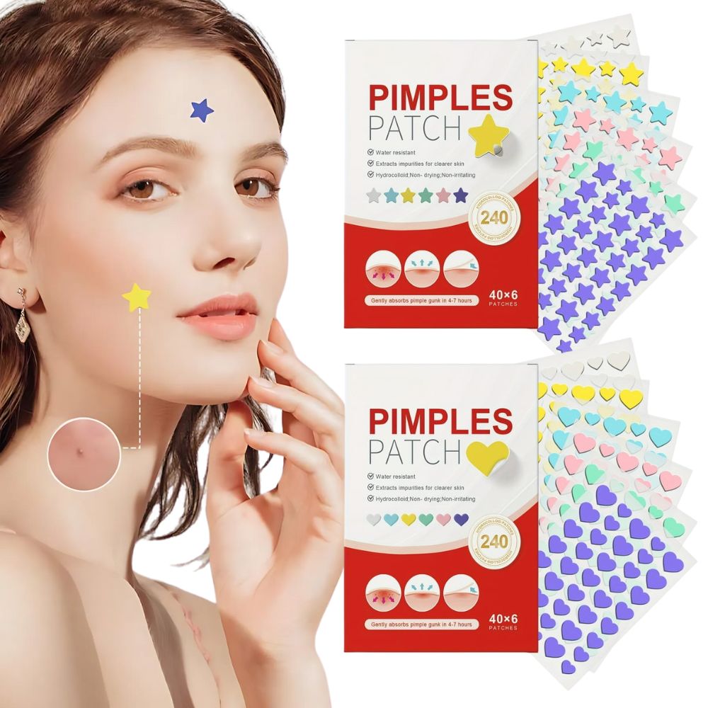 Patchs Anti-Boutons Étoiles — Peau Nette au Réveil