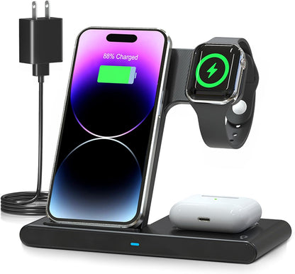 Chargeur 3en1 Apple — Tout Charge en Même Temps