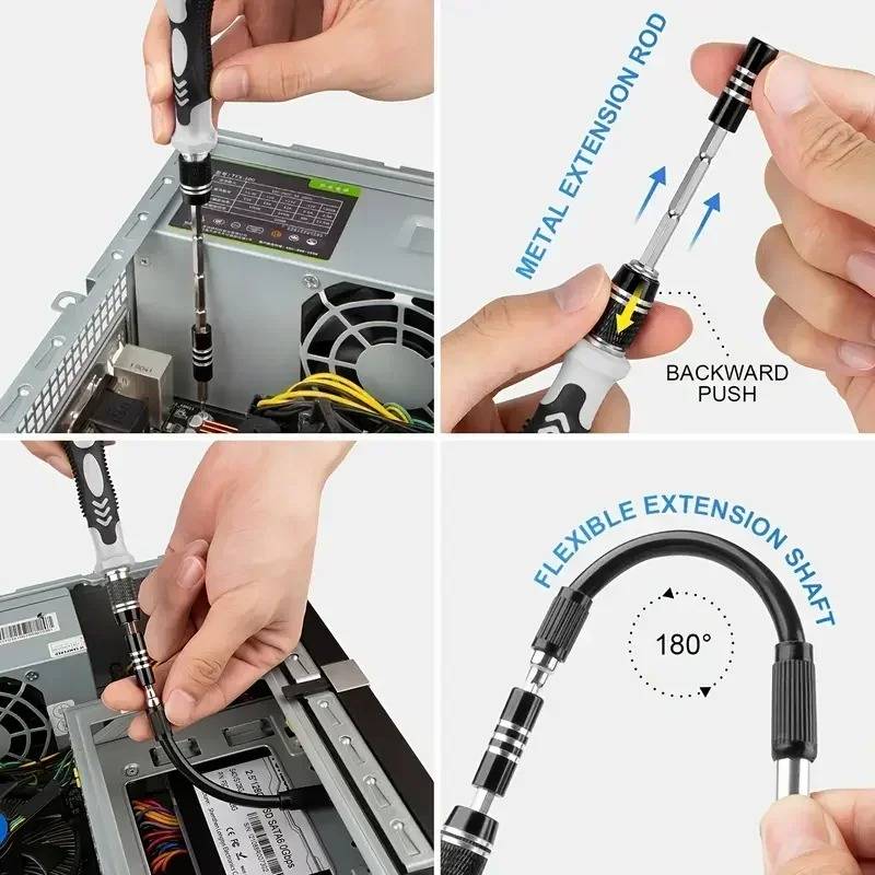 Kit Tournevis 115en1 — Réparez Vraiment Tout
