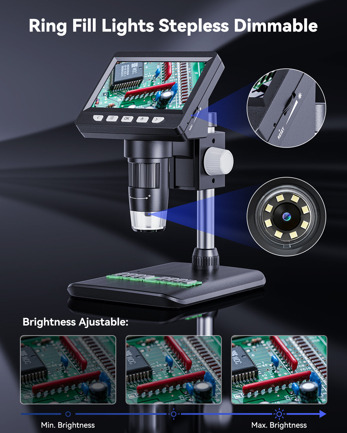 Microscope Soudure HD — Précision Extrême