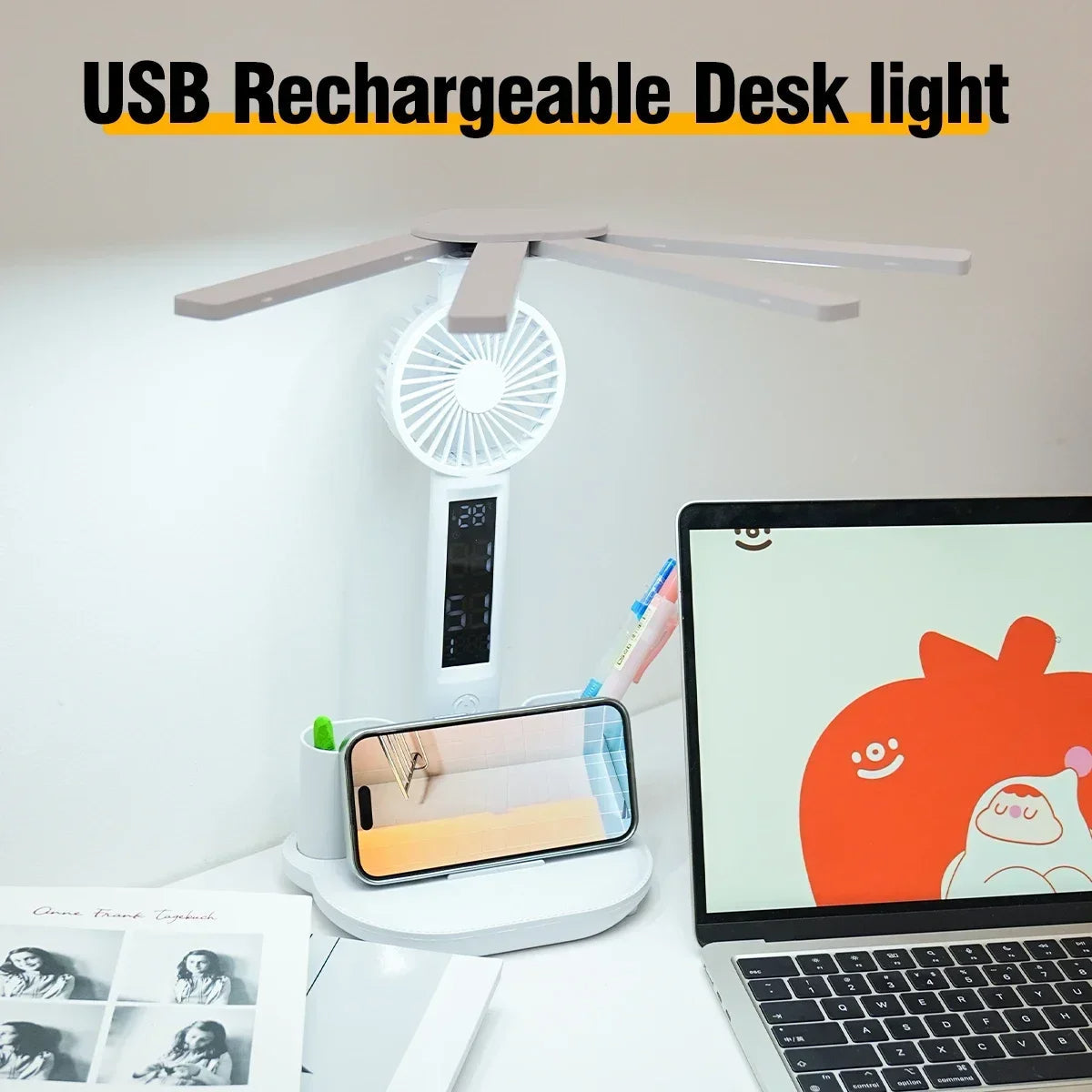 Lampe Bureau 3en1 — Un Bureau Net et Éclairé