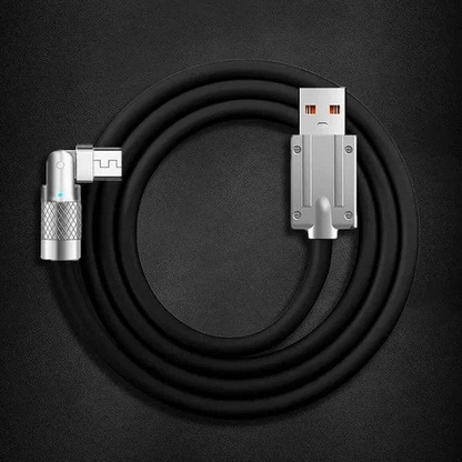 Câble Rotatif 180° — Chargez Sans Plier le Câble