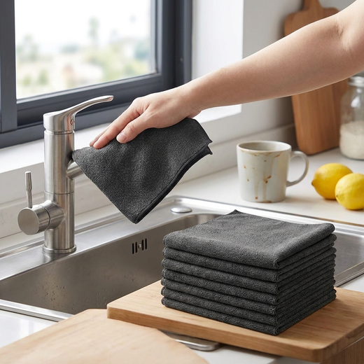 Chiffons Microfibre x10 — Brillance Sans Traces