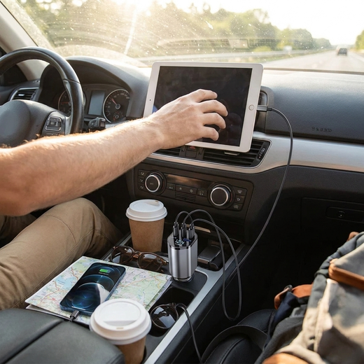 Chargeur Voiture 120W — Charge Éclair en Route