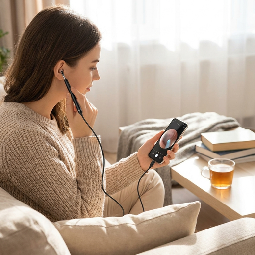 Endoscope Auriculaire HD — Nettoyez en Voyant