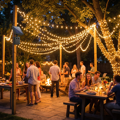 Guirlande lumineuse pour une soirée d'été