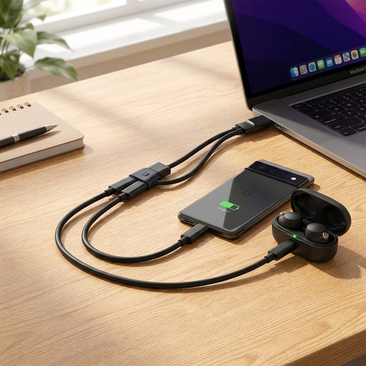 Câble Multi-Port 2en1 — Chargez Tout