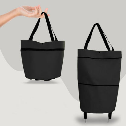 Sac à Roulettes Pliable — Courses Sans Porter