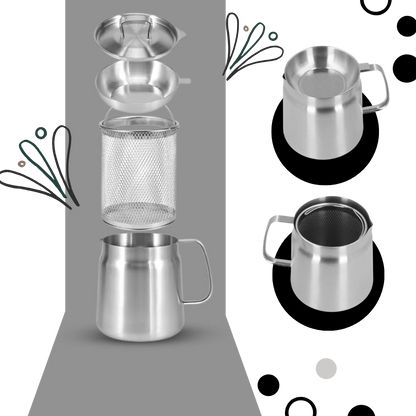 Friteuse Inox 2en1 — Friture Nette, Huile Filtrée